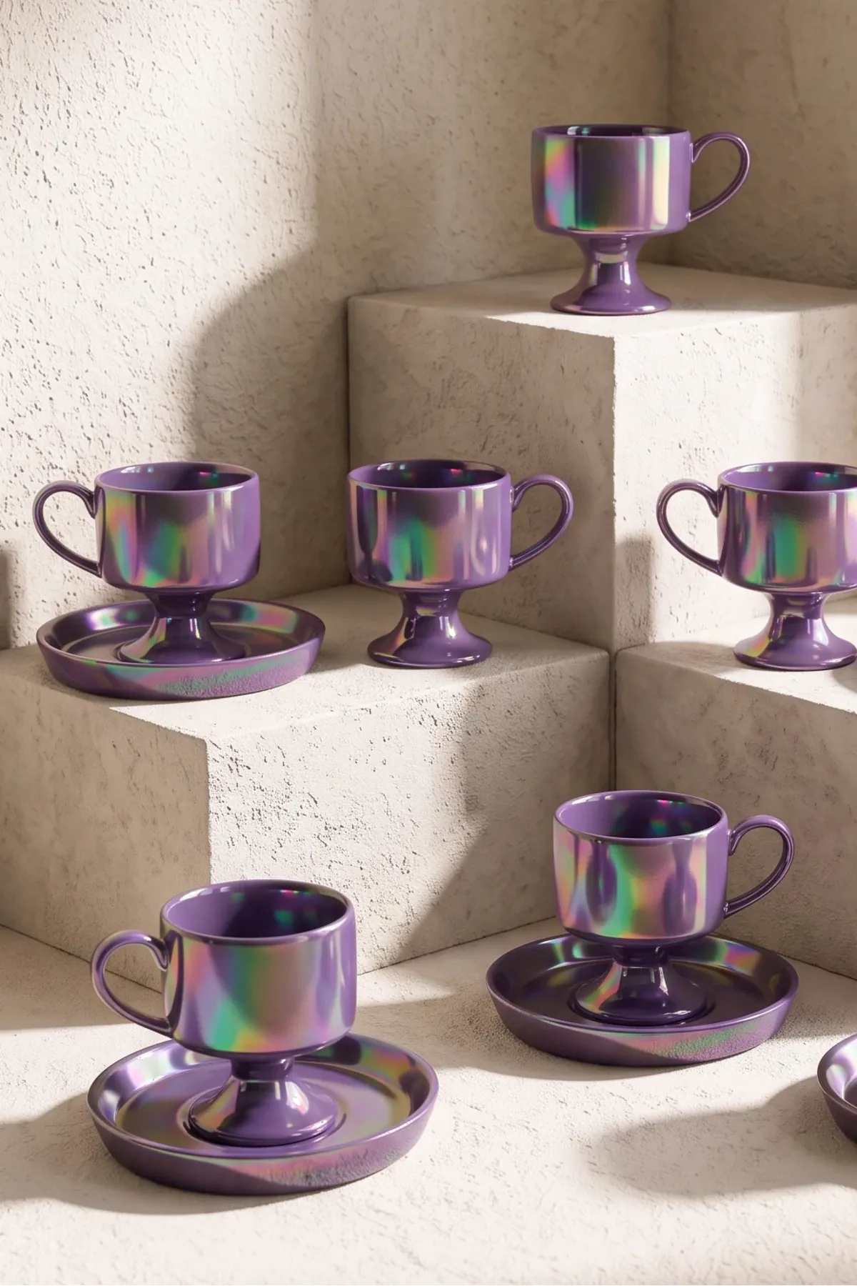 Plum Porselen 6 Kişilik Kahve Fincanı Takımı · 4. fotoğraf
