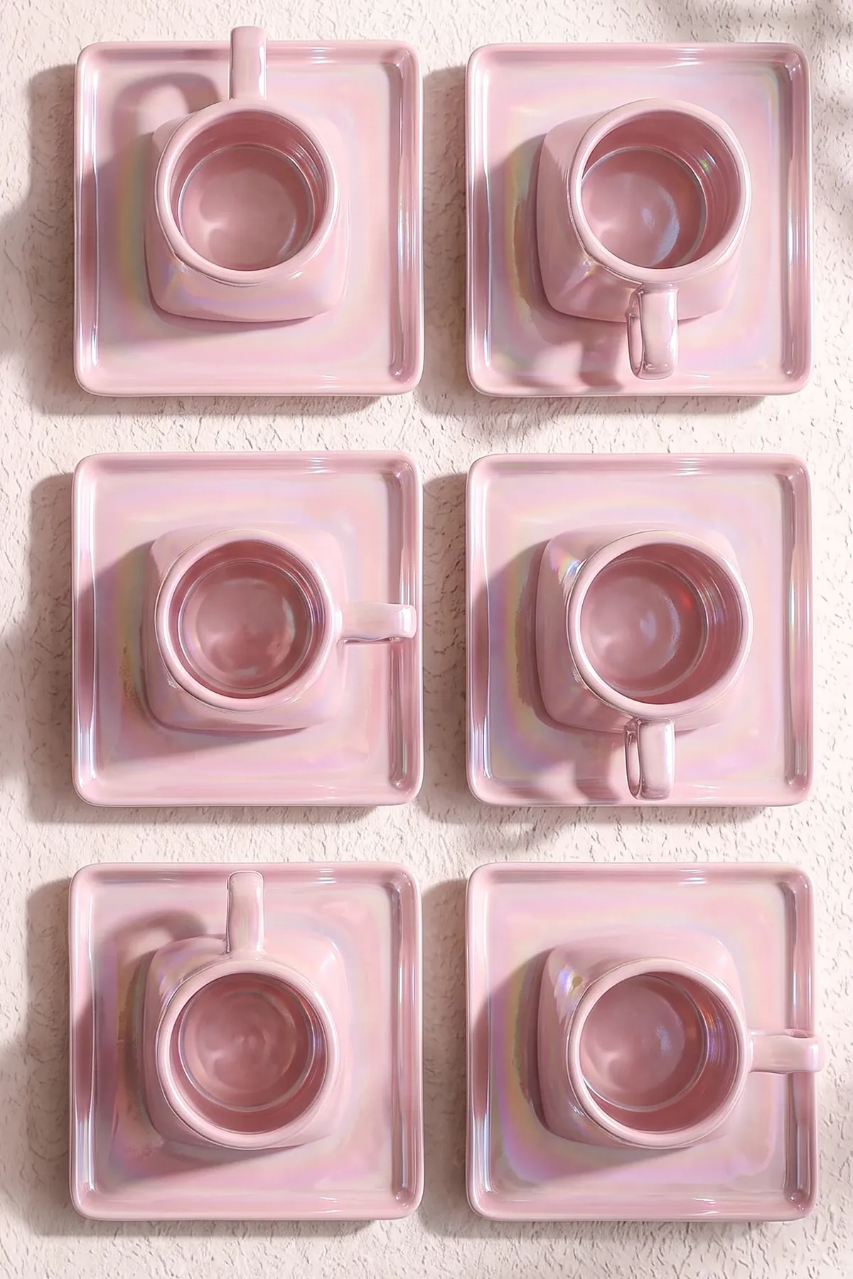 Pinks Porselen 6 Kişilik Kahve Fincanı Takımı · 4. fotoğraf
