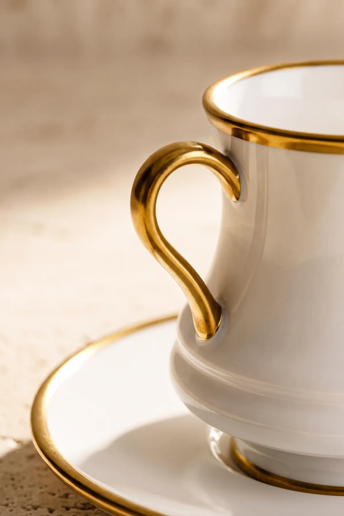 Çengelköy 6 Kişilik Boğumlu Yaldızlı Kahve Fincanı Takımı Seti · 6. fotoğraf