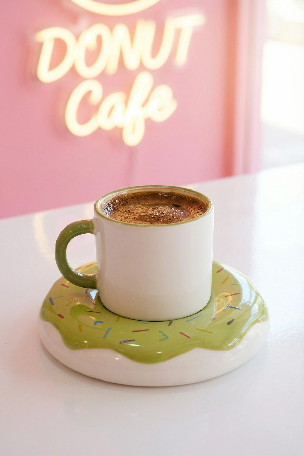 Donut 6 Kişilik Porselen Kahve Fincan Takımı 90 ml · 3. fotoğraf